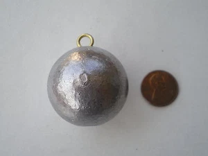 10 PCS. CANNON BALL SINKERS 10 OZ. W/#2 WIRE EYE GOOD QUALITY FROM DO-IT MOLD - Picture 1 of 1