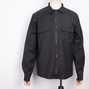 NWT ELVINE Men's Gray Full-Zip Wool Blend Collared Bomber Japan Style Jacket M - Picture 1 of 20