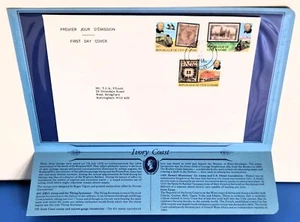 Ivory Coast First Day Cover Commemorating 1979 Sir Rowland Hill plus Info. - Picture 1 of 3