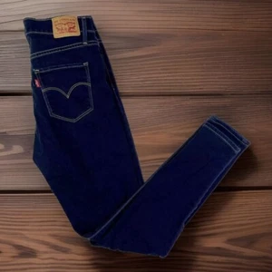 Levi's 720 Jeans 28 Adult Dark Blue High Rise Super Skinny Dark Wash Denim EUC - Picture 1 of 11