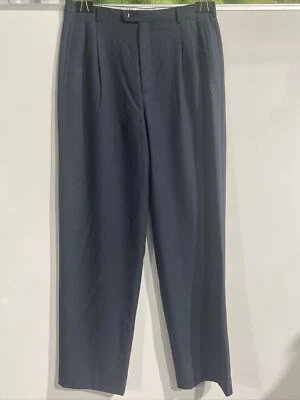 Zanella Pleated Pants Rochester Big & Tall Men's Size: 36, Color: Navy. - Image 1 of 4