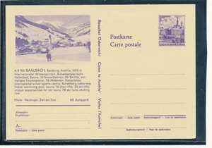 2.50 buildings picture postcard Saalbach, 60th Edition, unused (BPK5) - Picture 1 of 1