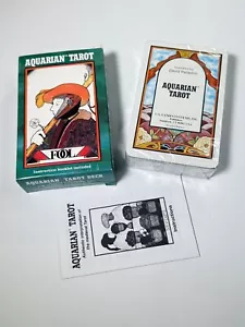 Baraja de Tarot Acuario Vintage SELLADA - 1993 Impresión Bélgica - Juegos EE. UU. PALADINI - Imagen 1 de 6