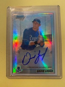 A41,440 - 2010 Bowman Chrome Prospects Refractors #BCP107B David Lough Auto/500