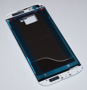 Original htc One M8 Display Frame LCD Support Frame White Silver Glacial Silver