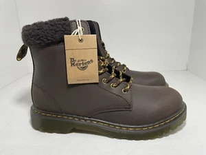 Dr Martens 1460 Brown Men's Leather Boots Size 6 US M - Picture 1 of 5