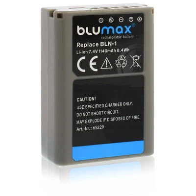 Blumax Akku passend für Olympus BLN-1 OM-D E-M1 E-M5 PEN E-P5 PEN-F. 1140 mAh