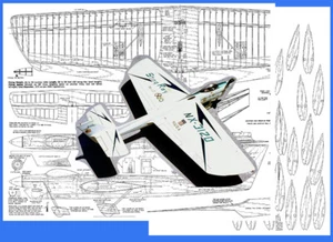 Modellflugzeug Pläne (UC): Sting Ray 54" Stunter für .35 von Bob Gialdini - Bild 1 von 5