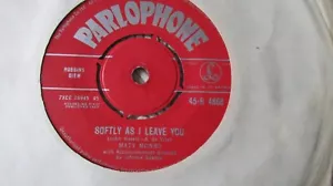 Matt Monro Softly As I Leave You 7" 1962 **VG- ** - Imagen 1 de 1