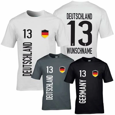 FanShirt DEUTSCHLAND Trikot Kinder Druck Nummer Name Jersey WM FanShirts4u