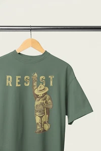 Anti Trump,Resist Shirt Statue of Liberty Tshirt, Resist T-shirt, Feminist Gift - Picture 1 of 4