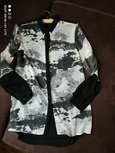 "S. Oliver, Black and White" Bluse weiß-schwarzes Muster Gr. 38 - Bild 1 von 3