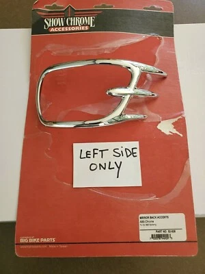 Nuevo Se Adapta a: Honda Goldwing GL1800 Lado Izquierdo Cromo Espejo Trasero Moldura Foto 1 de 3