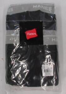 New Mens Size 5XL 5XLarge Hanes Underwear Boxer Briefs Black/Gray 3-Pack