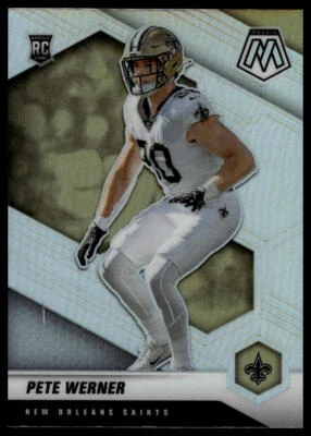 2021 Panini Mosaic Prizm Silver #367 Pete Werner New Orleans Saints Rookie - Image 1 of 2