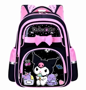 Kuromi Girls Backpack Sleek Bright Multifaceted Hello Kitty Premium School Bag - Picture 1 of 14
