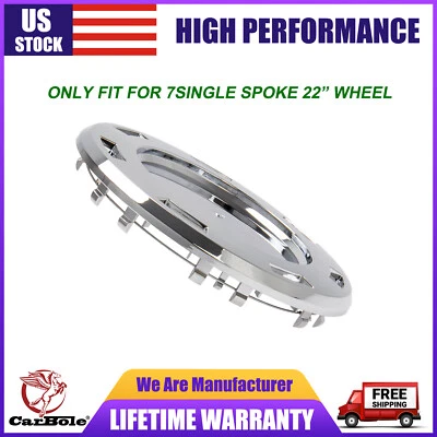 Chrome 22" 7 Spoke Wheel Center Hub Cap For 2007-2014 CADILLAC ESCALADE 9596649 - Image 1 of 4