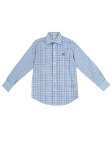 Lauren Ralph Lauren Big Boys Check Shirt (18R, Navy/Blue) - Picture 1 of 3