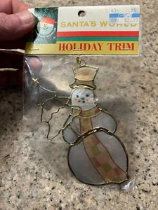 Santas World Holiday Trim Lot Kurt Adler Snowman Ornament Vintage HTF - Picture 1 of 1