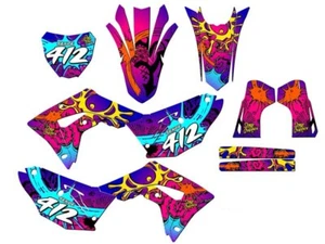 Kit de gráficos CRF 450 RX ZANY rosa Senge 2019-2020 compatible con Honda - Imagen 1 de 10