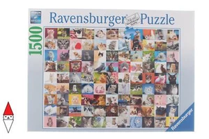 PUZZLE ANIMALI RAVENSBURGER GATTI 99 GATTI 1500 PZ - Imagen 1 de 2
