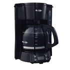 12 Cup Programmable Black Coffee Maker with Dishwasher Safe Component photo