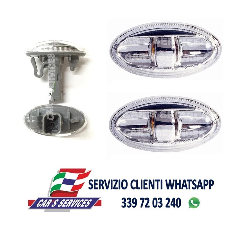COPPIA DX+SX FANALI FRECCE LATERALI PER CITROEN C3 DAL 2002   TOYOTA AYGO 2005   - Immagine 1 di 1