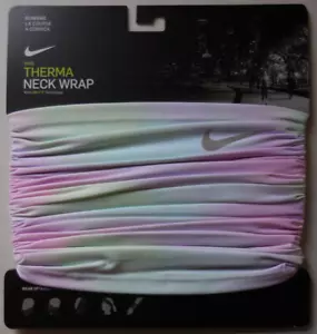 Nike Printed Therma Fit Running Wrap Neck Face Warmer Regal Pink/Copa/Silver - Picture 1 of 4