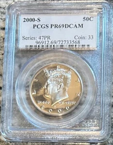 2000-S Kennedy Half Dollar PCGS PR69 DCAM - Picture 1 of 2