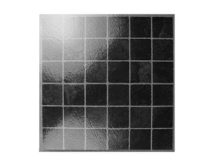 Dark Square Mosaic Tiles Self Adhesive Sticky Vinyl Kitchen Flooring 31 x 31cm - Picture 1 of 4