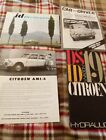 Citroen Vintage Car Sales Brochure Catalogs Lot For Collectors