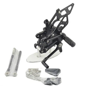 Juego de estriberas traseras CNC negras para Honda CBR600RR 03-06 CBR1000RR 04-07 - Imagen 1 de 4