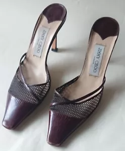 Jimmy Choo Stiletto-Pumps / Pumps / Slingbacks, Gr. 37 1/2, braun, Leder - Bild 1 von 4