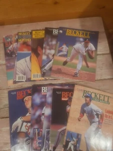 Vintage Lot Of 10 1989-1995 Beckett Baseball Card Monthly Price Guide Magazine  - Picture 1 of 21