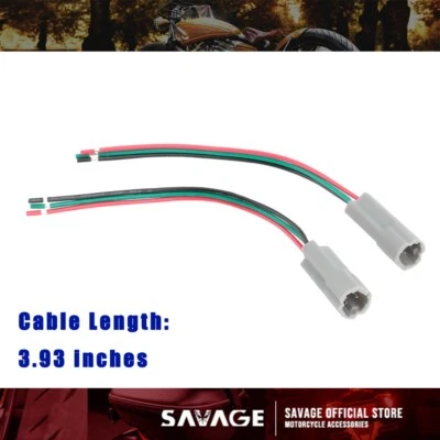 Conector adaptadores de arnés de cables indicador para Yamaha YZF R6 R1 MT-07 MT-09 XSR Foto 1 de 4