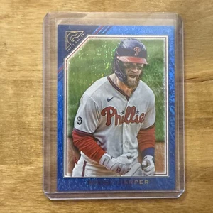 Lámina con patrón azul Bryce Harper 2022 Topps Gallery #/50 - Imagen 1 de 2