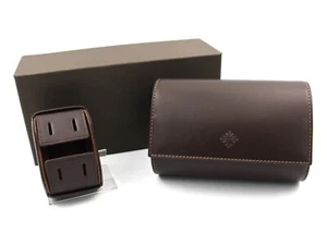 Gagdet Collezione Porta Orologi 2 Posti Patek Philippe Porta Gemelli Lusso Brown - Picture 1 of 11