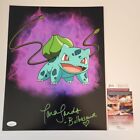 Tara Sands Bulbasaur Signed Autographed 11X14 Pokemon W/ Inscription Jsa 2