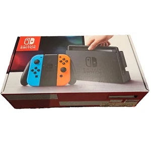 Nintendo Switch Konsole + OVP - neon-rot/neon-blau - V1 HAC-001 - Bild 1 von 17