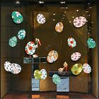 Double-sided Easter Window Sticker Glass Static Stickers Bunny Eggs Removable
