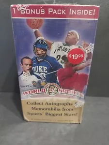 2010 Upper Deck World Of Sports Sealed Blaster Box Jordan LeBron Auto? - Picture 1 of 6