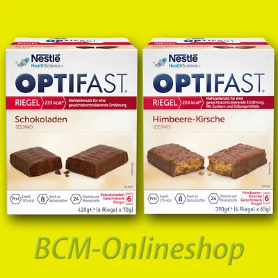 OPTIFAST Konzept Diät Riegel | 2 Pakete = 12 Riegel/Mahlzeiten - Abnehmen Eiweiß