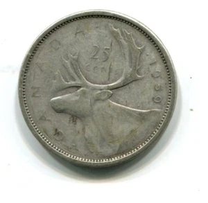 1950 Canada Silver 25 Cent Coin  (#1139) - Bild 1 von 2