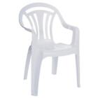 Garden Arm Chairs Outdoor Furniture Waterproof Set Stacking Plastic White Seat