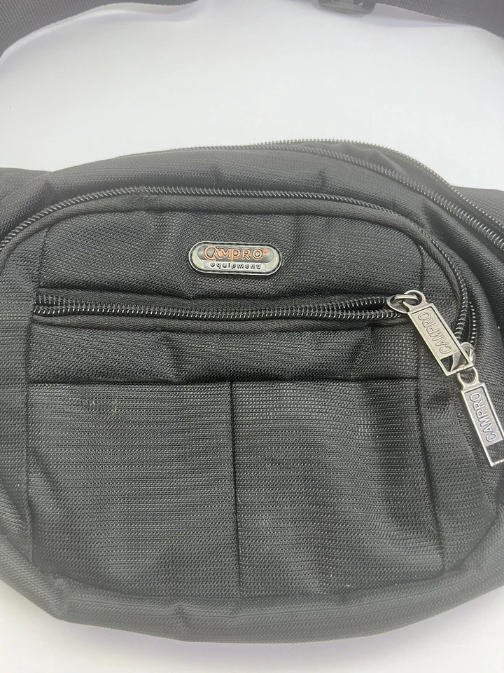 CAMPRO Equipment Camping Waist Pouch Bag Black Utility Camera Rare Carrying Case - Image 1 of 4