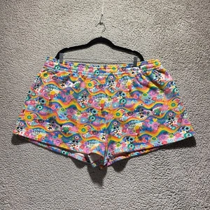 Disney Pride Mickey Mouse Rainbow Shorts Size 2X Colorful Graphic Lounge 42x3 - Picture 1 of 6