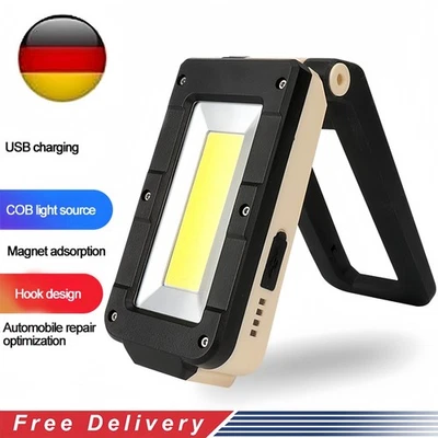 USB LED Arbeitsleuchte COB Inspektionslampe magnetische Taschenlampe für Auto DE - Bild 1 von 4