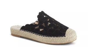 Patrizia Black Tilly Espadrille Sandal Size 37 (6.5-7) EUC - Picture 1 of 15