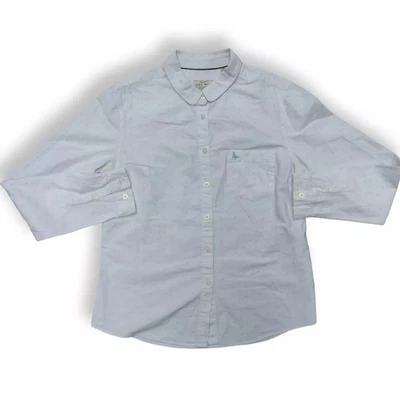 Jack Wills Ladies Blue & White Shirt UK Size 8 Womens Casual Shirt - Image 1 of 3