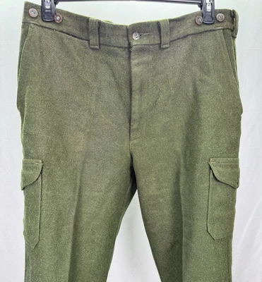 De colección C.C. Pantalones de caza de campo Filson 100 % lana virgen para hombre estilo 87 talla 36 x 25 Foto 1 de 4